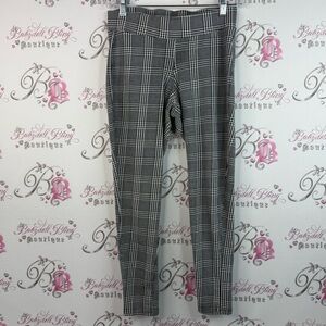 Torrid Pants stretchy plaid striped stripes Women's Black White Plaid Skinny